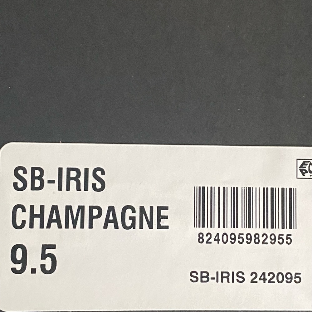 Betsey Johnson Iris Champagne Rhinestone Ankle Strap Stiletto Heels Pumps New - Picture 13 of 14